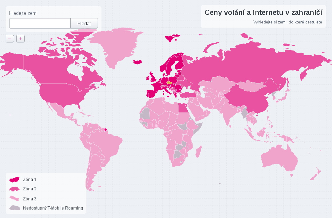 t mobile roaming cz